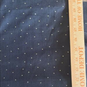 Gray fabric with gold Polka Dots - 4 yards